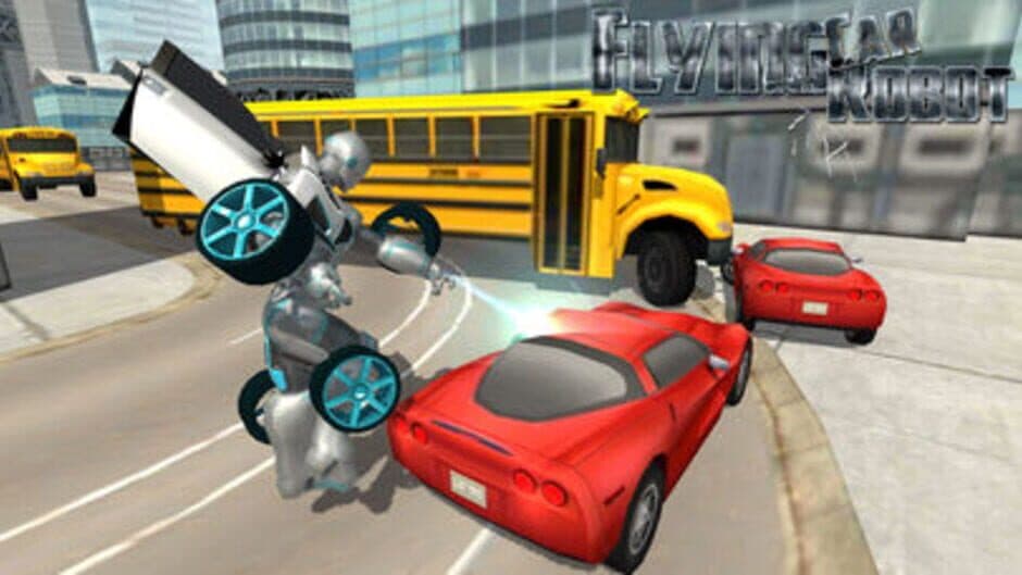 Скриншот 4 из Flying Car Robot Flight Drive Simulator Game 2017