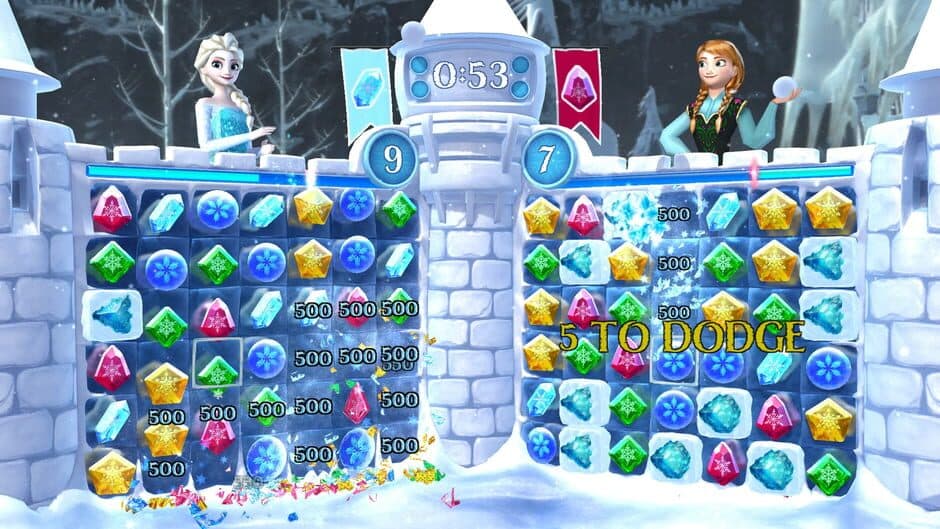 Скриншот 4 из Frozen Free Fall: Snowball Fight