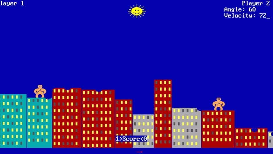Скриншот 2 из Qbasic Gorillas