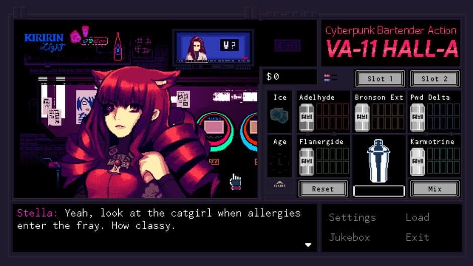 Скриншот 3 из VA-11 Hall-A: Cyberpunk Bartender Action