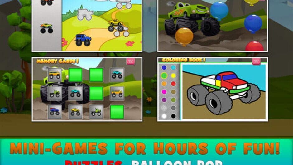 Скриншот 8 из Monster Trucks Kids Racing Game