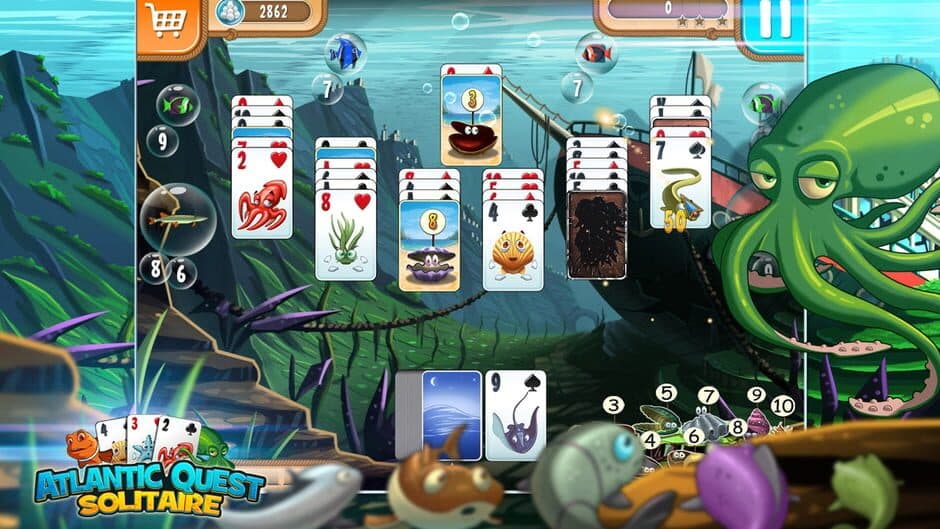 Скриншот 1 из Atlantic Quest Solitaire