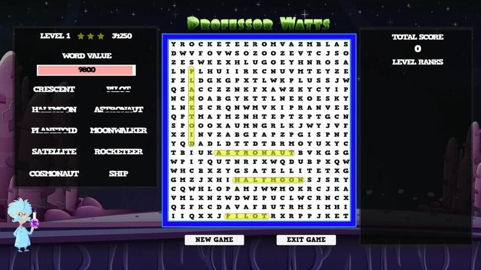 Скриншот 5 из Professor Watts Word Search: Space Voyage