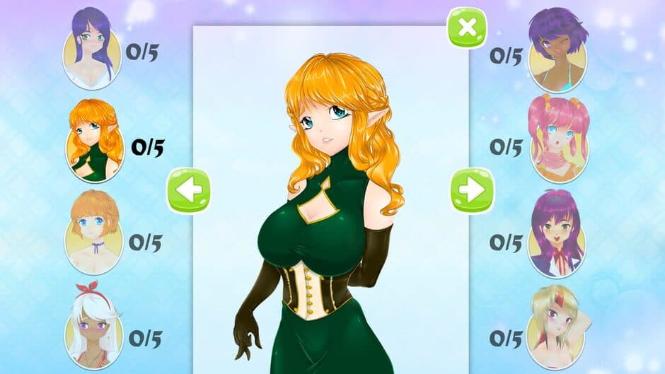 Скриншот 6 из Mahjong Pretty Manga Girls