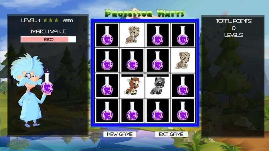 Скриншот 4 из Professor Watts Memory Match: Cute Animals