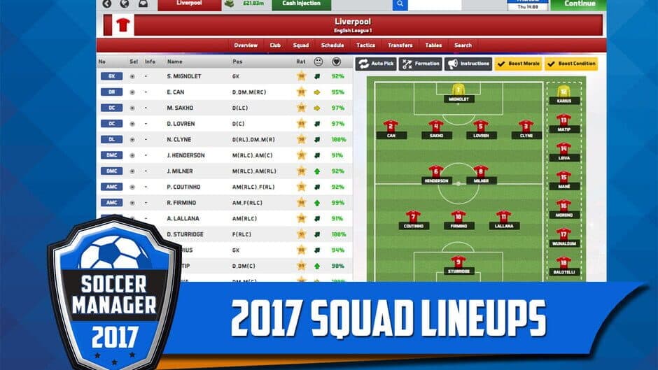 Скриншот 2 из Soccer Manager 2017