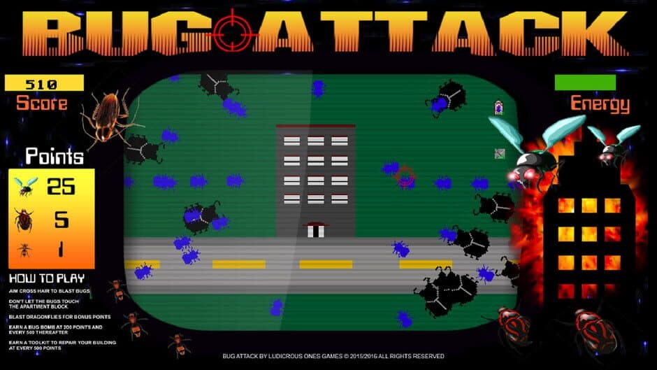 Скриншот 1 из Bug Attack!