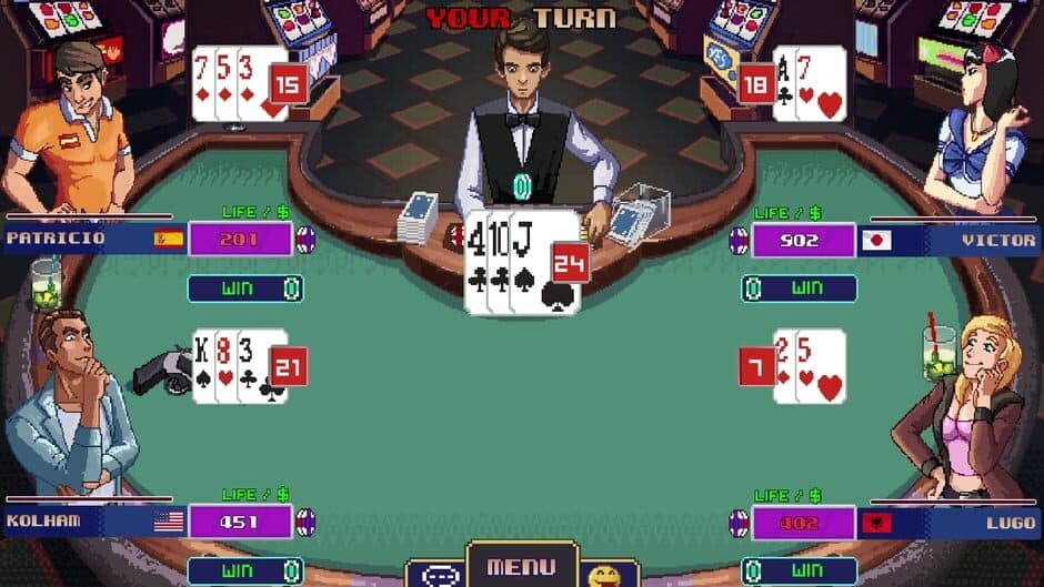 Скриншот 2 из Super Blackjack Battle 2 Turbo Edition - The Card Warriors