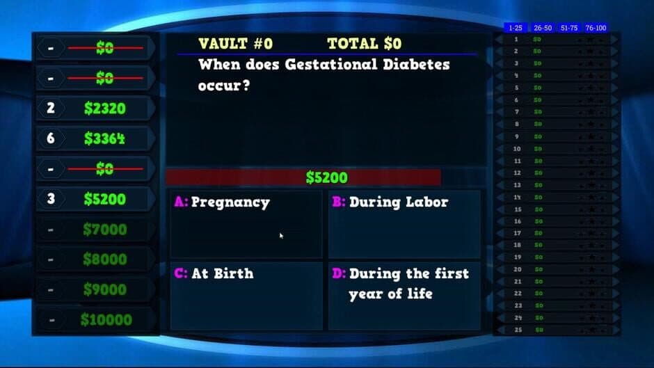 Скриншот 2 из Trivia Vault: Health Trivia Deluxe