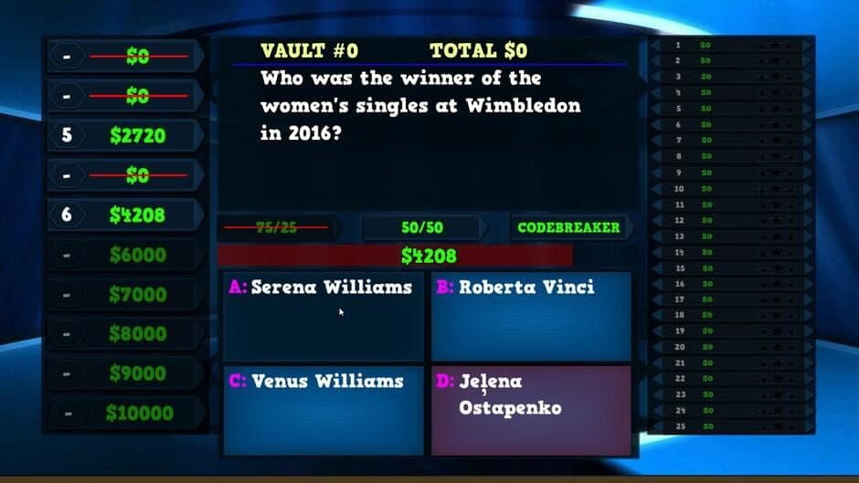 Скриншот 2 из Trivia Vault: Tennis Trivia