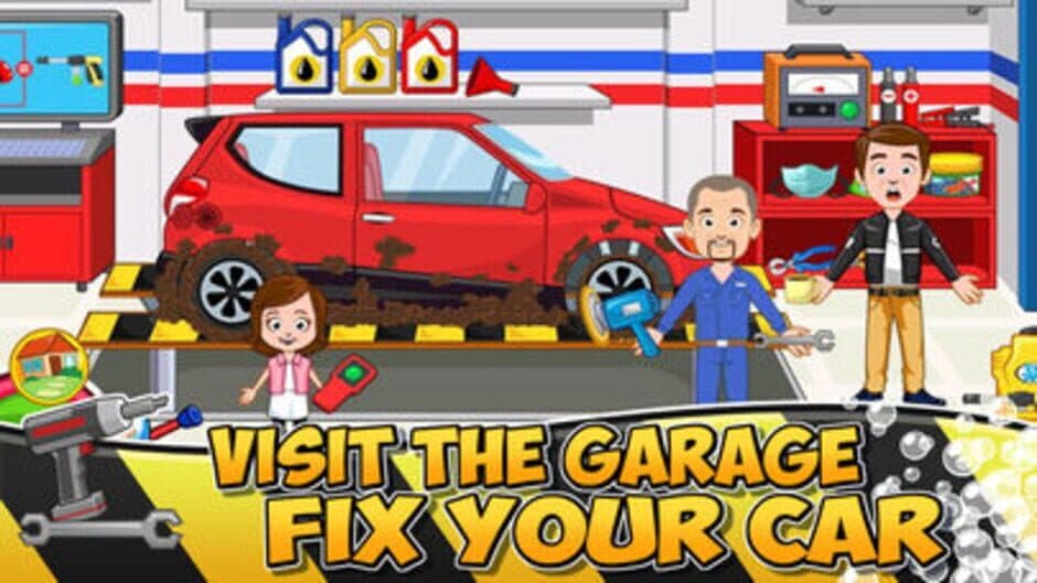 Скриншот 1 из My Town: Car (wash, fix & drive cars)