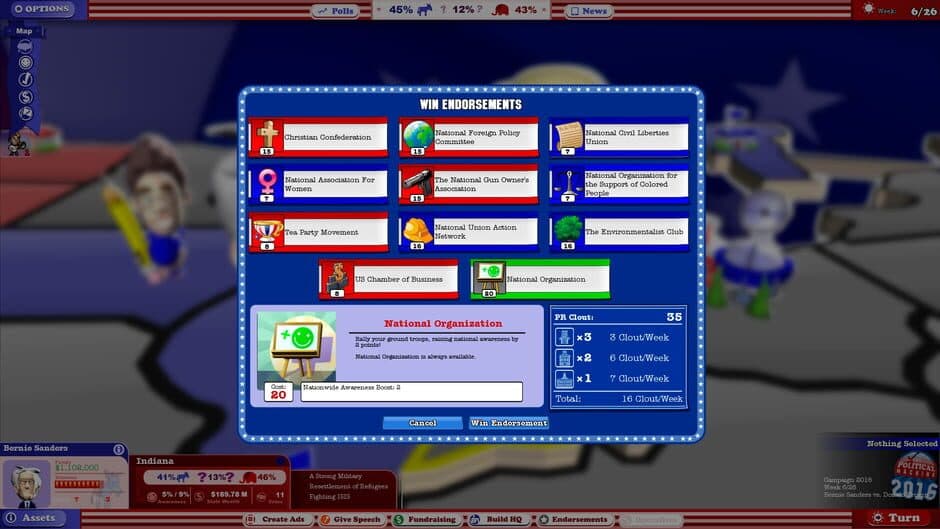 Скриншот 4 из The Political Machine 2016