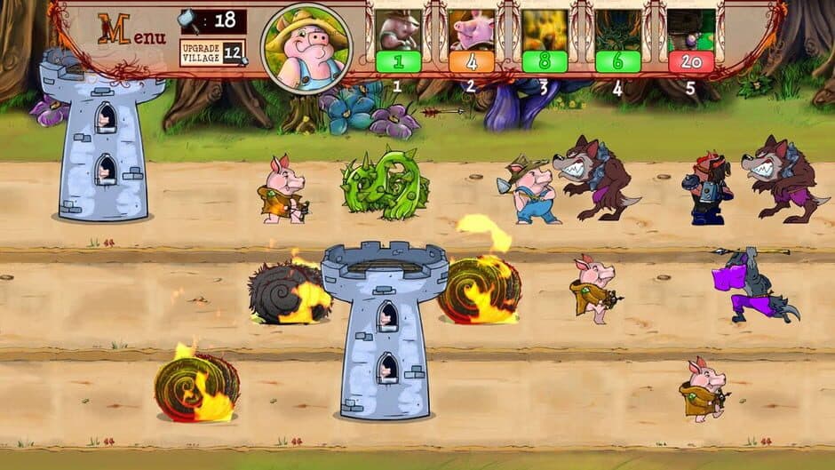 Скриншот 1 из Bacon Tales: Between Pigs and Wolves