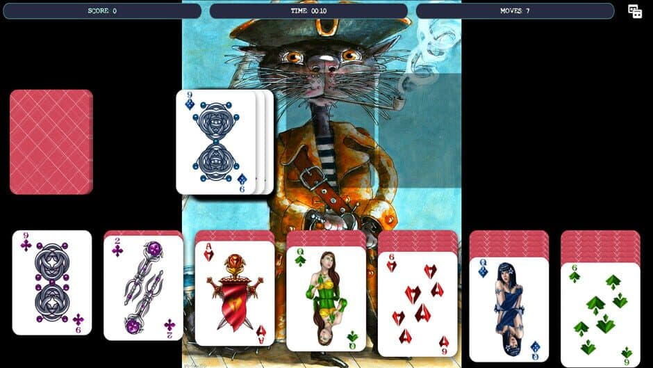 Скриншот 3 из Solitaire - Cat Pirate Portrait