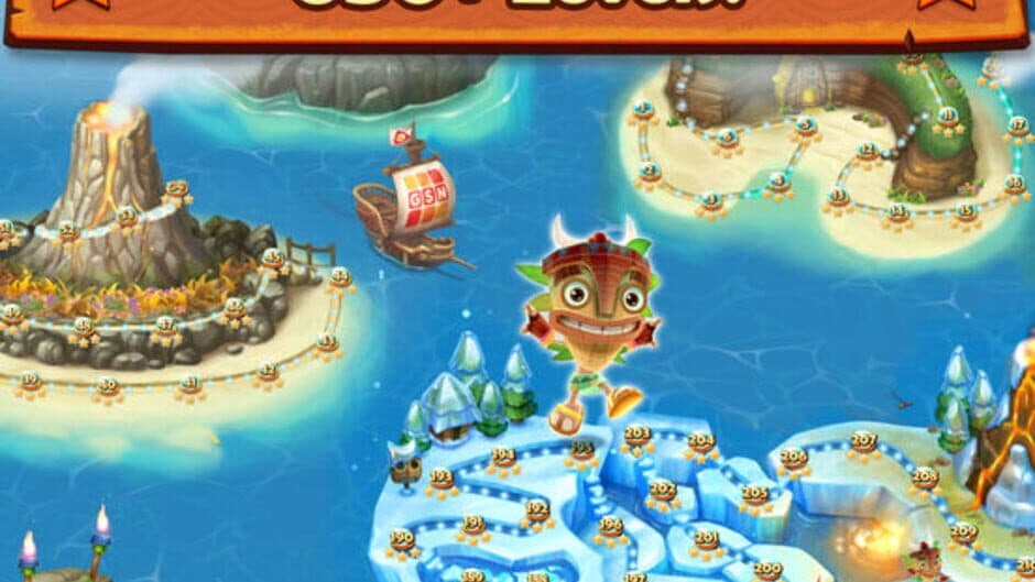 Скриншот 2 из Tiki Solitaire TriPeaks