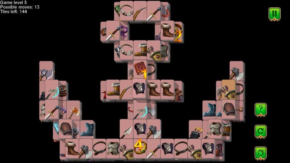 Скриншот 2 из Weapon and Armor: Mahjong