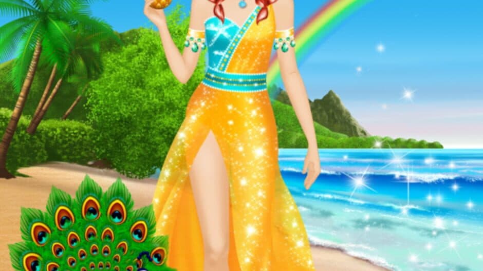 Скриншот 8 из Tropical Princess - Makeup and Dressup Salon Game