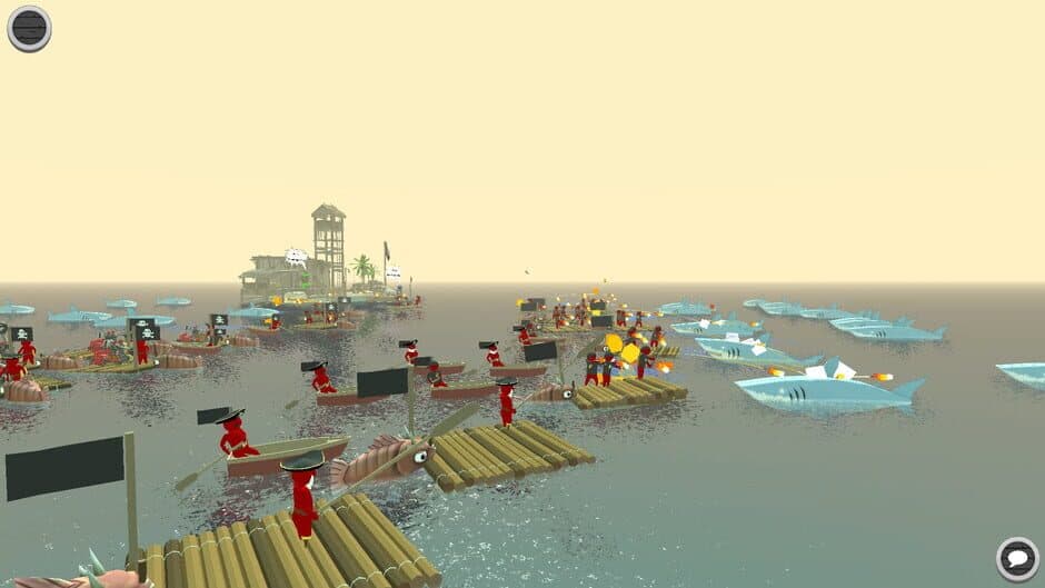 Скриншот 4 из Stupid Raft Battle Simulator