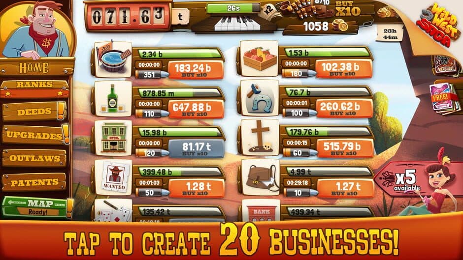 Скриншот 1 из Wild West Saga