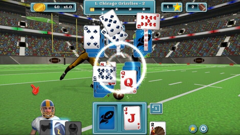 Скриншот 12 из Touch Down Football Solitaire
