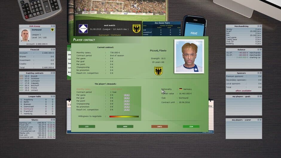 Скриншот 3 из Club Manager 2016