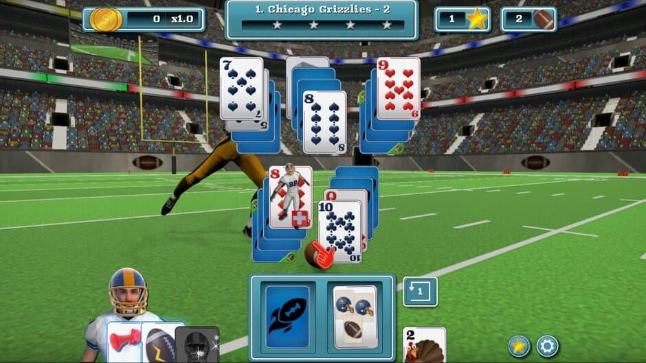 Скриншот 8 из Touch Down Football Solitaire