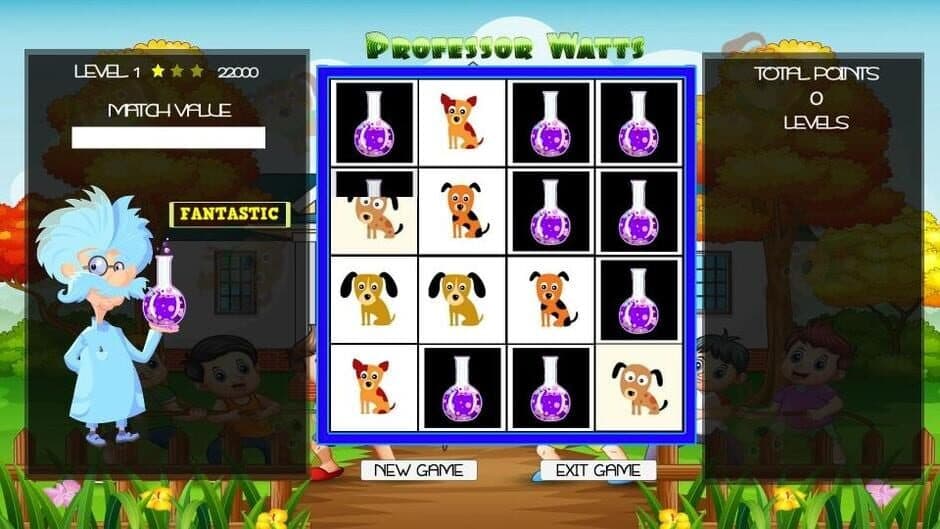 Скриншот 1 из Professor Watts Memory Match: Puppies