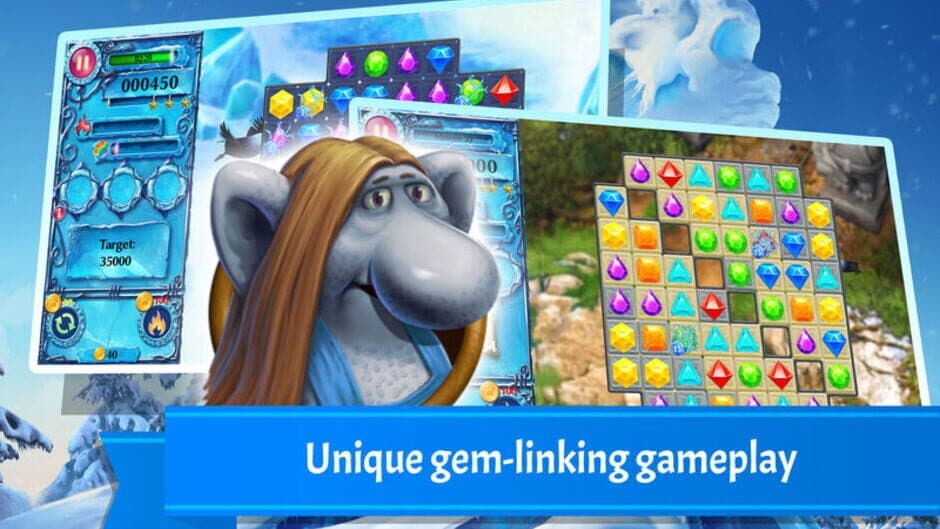 Скриншот 1 из Snow Jewels Puzzle