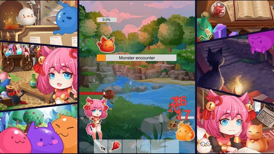 Скриншот 4 из Slime Age: Parody MMORPG Clicker