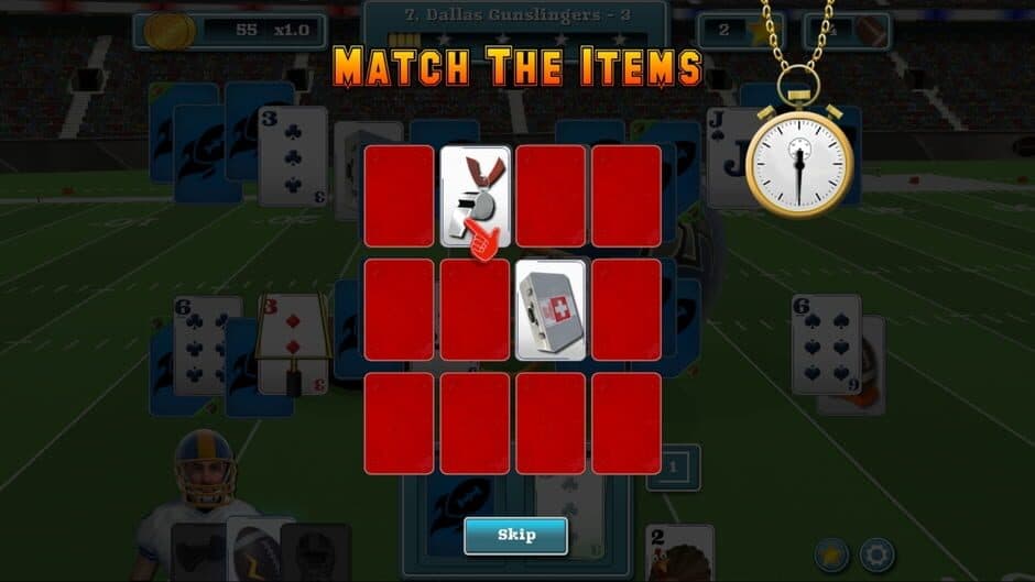 Скриншот 6 из Touch Down Football Solitaire