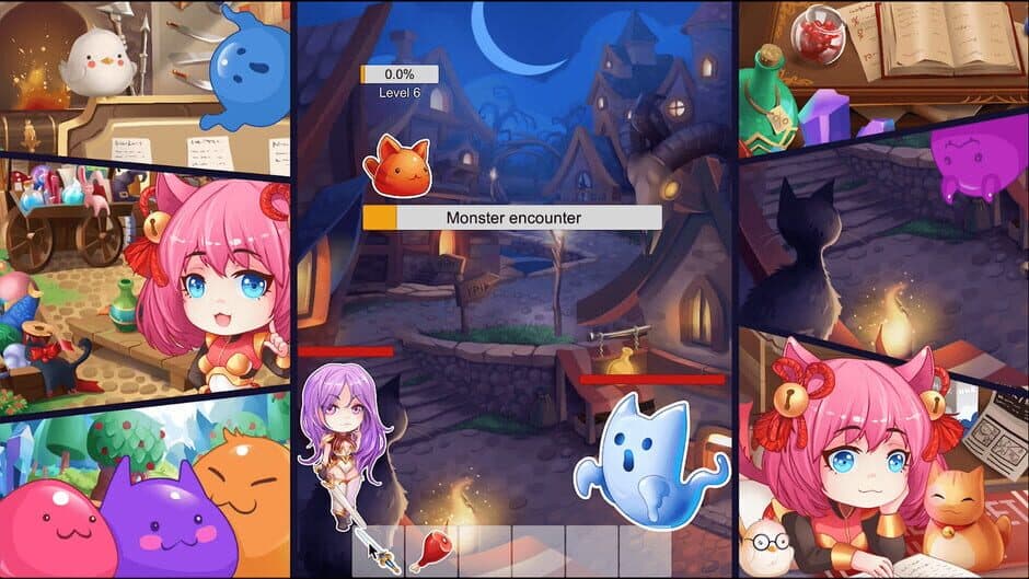 Скриншот 1 из Slime Age: Parody MMORPG Clicker
