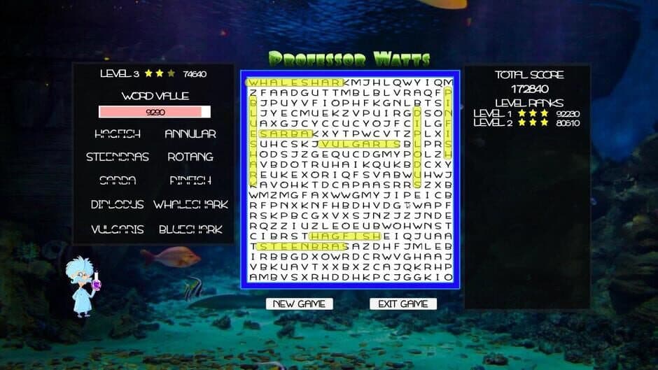 Скриншот 1 из Professor Watts Word Search: Into the Ocean