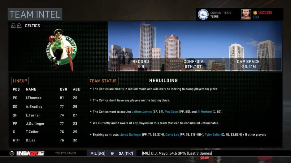 Скриншот 1 из NBA 2K16