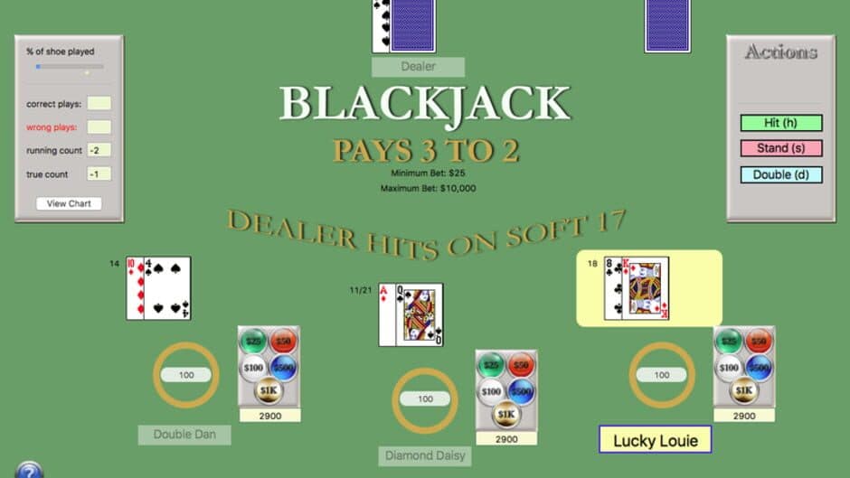 Скриншот 1 из Blackjack Master
