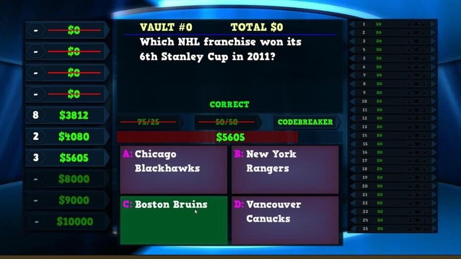 Скриншот 1 из Trivia Vault: Hockey Trivia