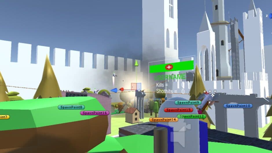 Скриншот 2 из Arcade Style Bot Ball Shooting Multiplayer Game
