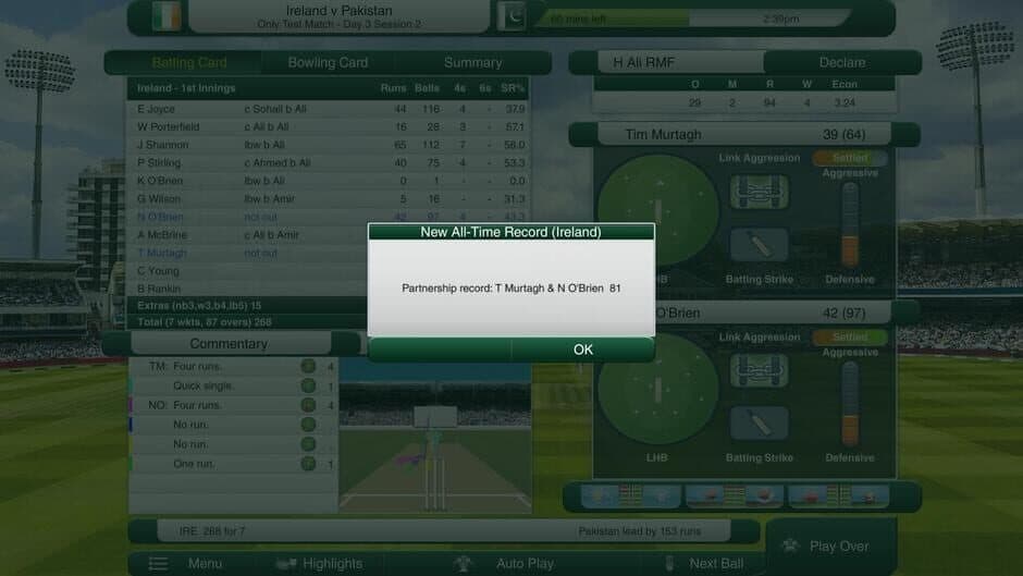 Скриншот 12 из Cricket Captain 2018