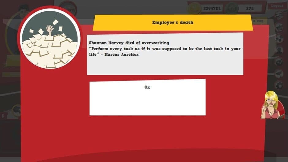 Скриншот 1 из Office Suicide Saga