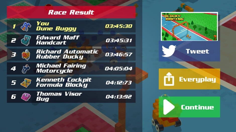 Скриншот 2 из Blocky Racing
