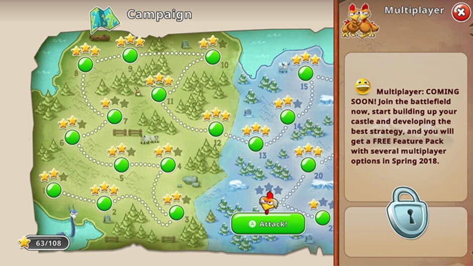 Скриншот 2 из Moorhuhn Knights & Castles