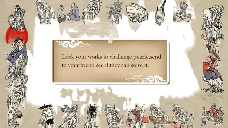 Скриншот 7 из Chinese Ink Painting Puzzle & Creator