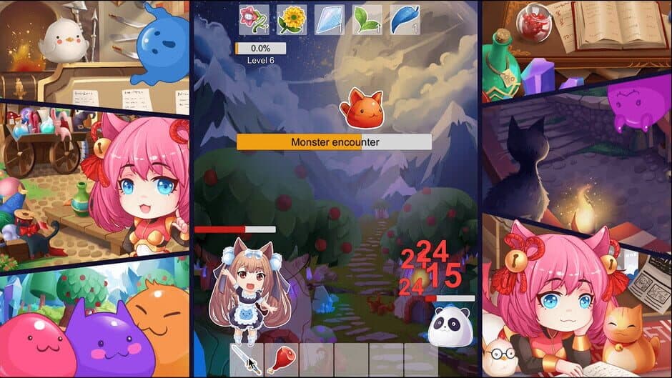 Скриншот 3 из Slime Age: Parody MMORPG Clicker