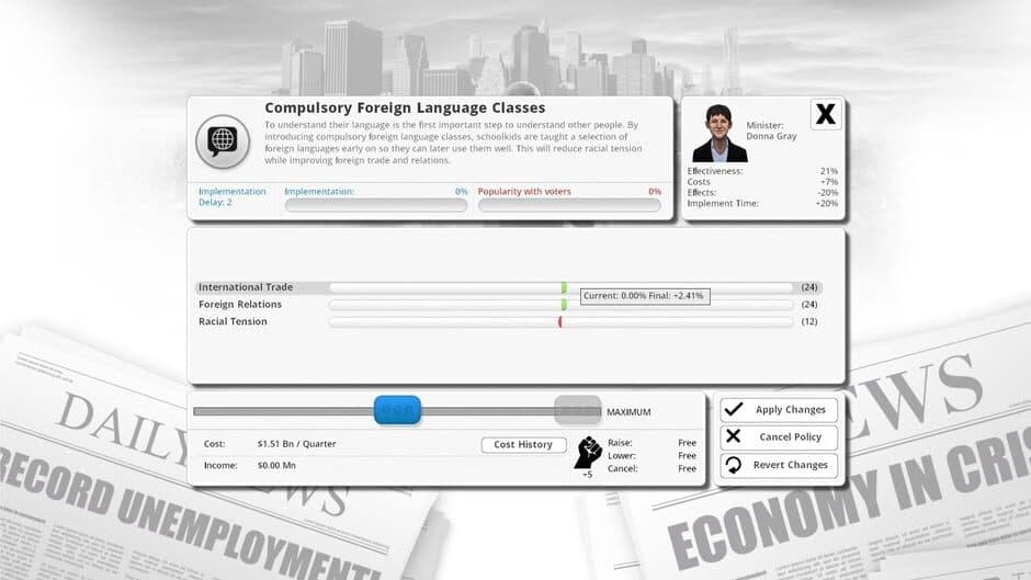 Скриншот 4 из Democracy 3: Social Engineering