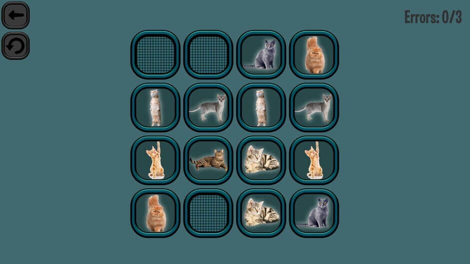 Скриншот 2 из Animals Memory: Cats