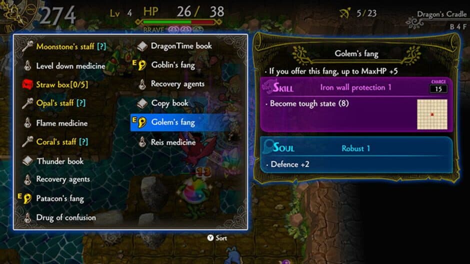 Скриншот 3 из Dragon Fang Z: The Rose & Dungeon of Time