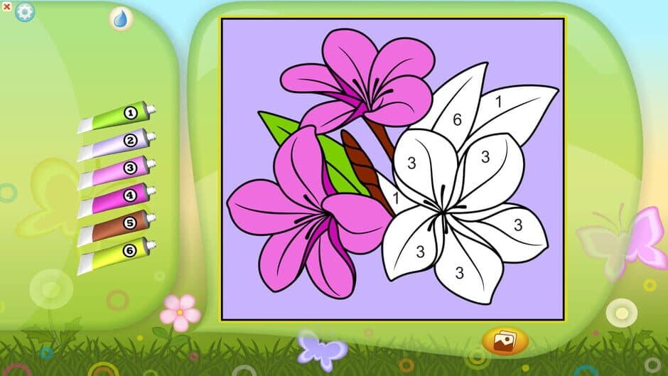 Скриншот 4 из Color by Numbers - Flowers