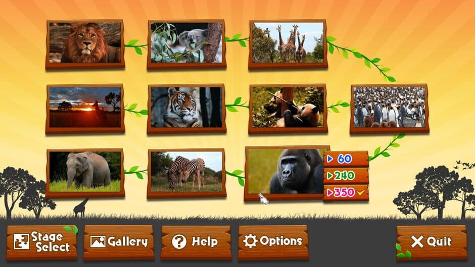 Скриншот 3 из Wild Animals - Animated Jigsaws