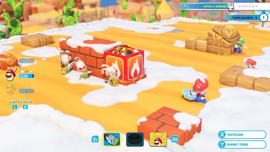 Скриншот 1 из Mario + Rabbids Kingdom Battle