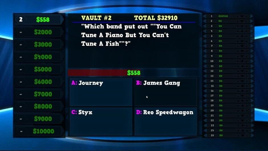 Скриншот 1 из Trivia Vault: Classic Rock Trivia 2