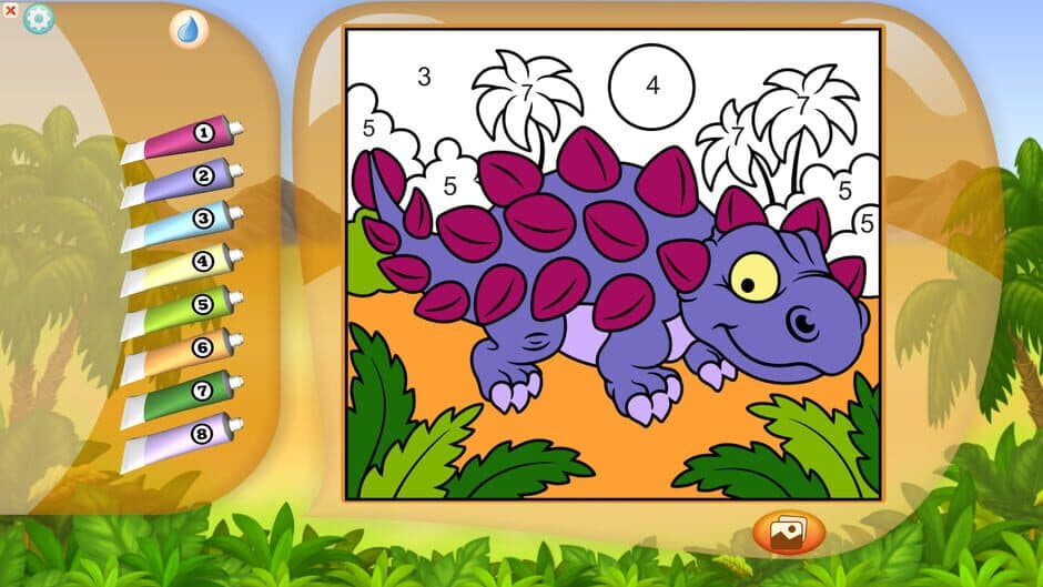 Скриншот 3 из Color by Numbers - Dinosaurs